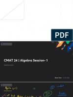 CMAT 24 Algebra Session 1 With Anno