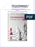 Cost Management A Strategic Emphasis 9Th Edition Full Chapter