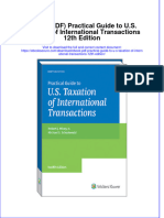 Practical Guide To U S Taxation of International Transactions 12Th Edition Full Chapter
