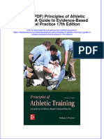 Principles of Athletic Training A Guide To Evidence Based Clinical Practice 17Th Edition Full Chapter