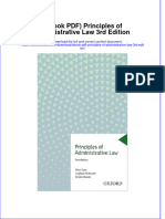 Principles of Administrative Law 3Rd Edition Full Chapter