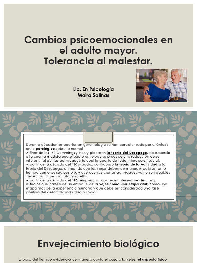 Cambios emocionales en adultos mayores | PDF | Vejez | Las emociones