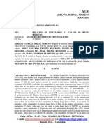 Relación de Inventarios y Avalúos de Bienes Relictos