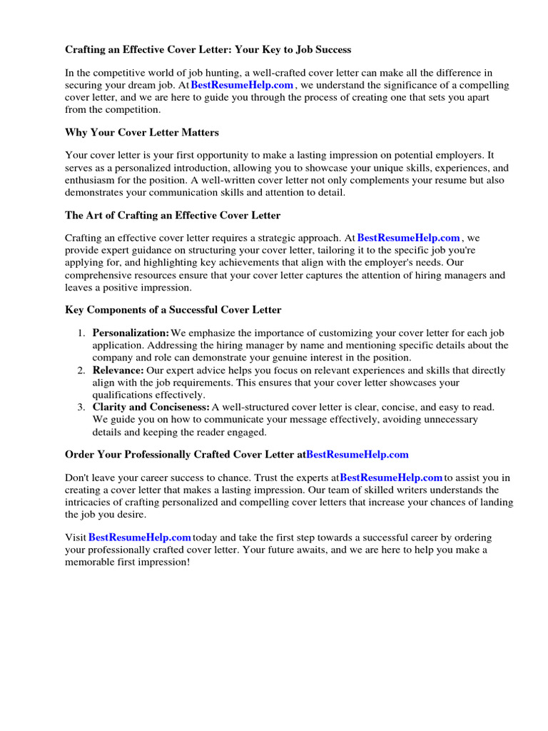 Cover Letter for Youth Worker With No Experience PDF Résumé