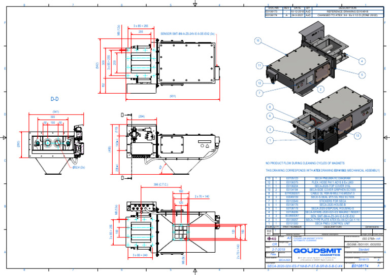 SECA 2020 Pneumatic Diagram & Parts List | PDF | Manufactured Goods ...
