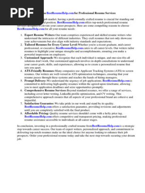 Top Resume Formats