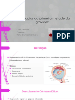 Aula 9 Hemorragias Da Primeira Metade Da Gravidez