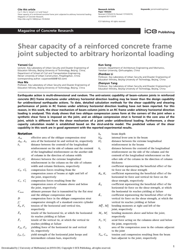 Cui 2019 | PDF | Beam (Structure) | Strength Of Materials