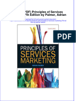 Principles of Services Marketing 7Th Edition by Palmer Adrian Full Chapter