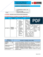 Sesión de Aprendizaje Nuevo Esquema #2