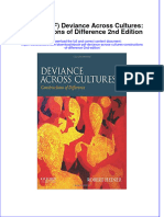 Deviance Across Cultures Constructions of Difference 2Nd Edition Full Chapter