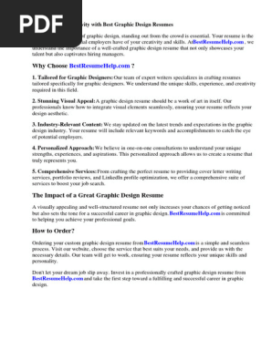 Best Graphic Design Resumes