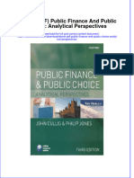 Public Finance and Public Choice Analytical Perspectives Full Chapter