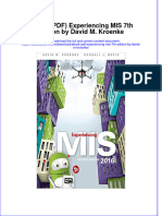 Download Experiencing Mis 7Th Edition By David M Kroenke full chapter docx