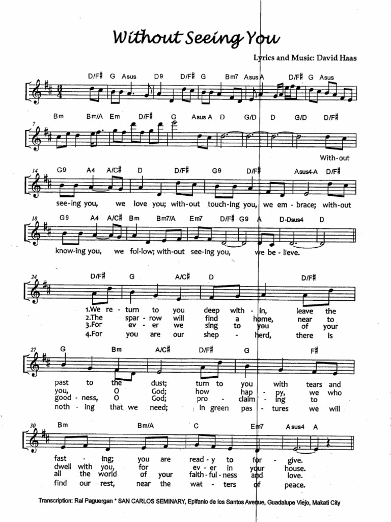 Without Seeing You PDF