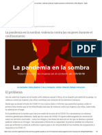 La Pandemia en La Sombra - Violencia Contra Las Mujeres