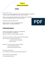Kingdom Classification - PDF Notes