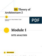 TOA2 Module 1 - Site Analysis