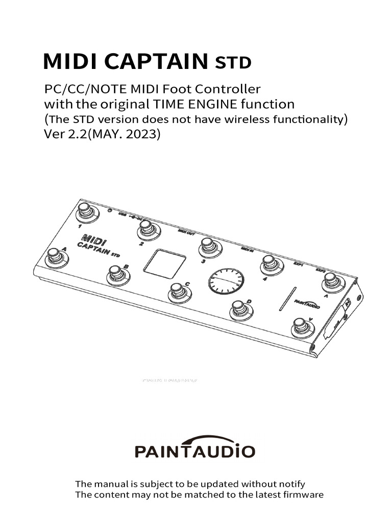 ギター MIDI CAPTAIN STD MIDI Captain STD Vesion (Black) – PaintAudio