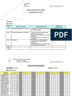 Bitacora de Trabajo