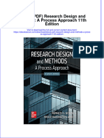Research Design and Methods A Process Approach 11Th Edition Full Chapter