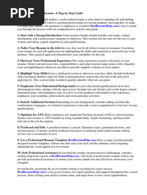 How to Make a Resume