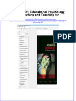 Educational Psychology For Learning and Teaching 4Th Full Chapter
