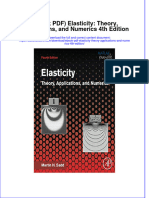 Download Elasticity Theory Applications And Numerics 4Th Edition full chapter docx