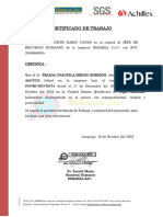 DIMARZA - CERTIFICADO DE TRABAJO OFICIAL - dmz-208