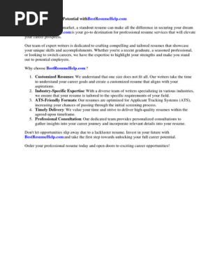 Curriculum Vitae Sample Johns Hopkins