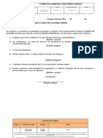 JOS-2-COM-001-C-001 Carta de Garantía de Materia Prima 