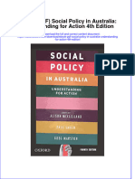 Social Policy in Australia Understanding For Action 4Th Edition Full Chapter