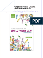 Employment Law An Introduction 5Th Edition Full Chapter