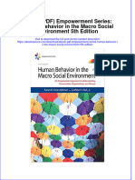 Empowerment Series Human Behavior in The Macro Social Environment 5Th Edition Full Chapter
