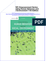 Empowerment Series Understanding Human Behavior and The Social Environment 11Th Edition Full Chapter