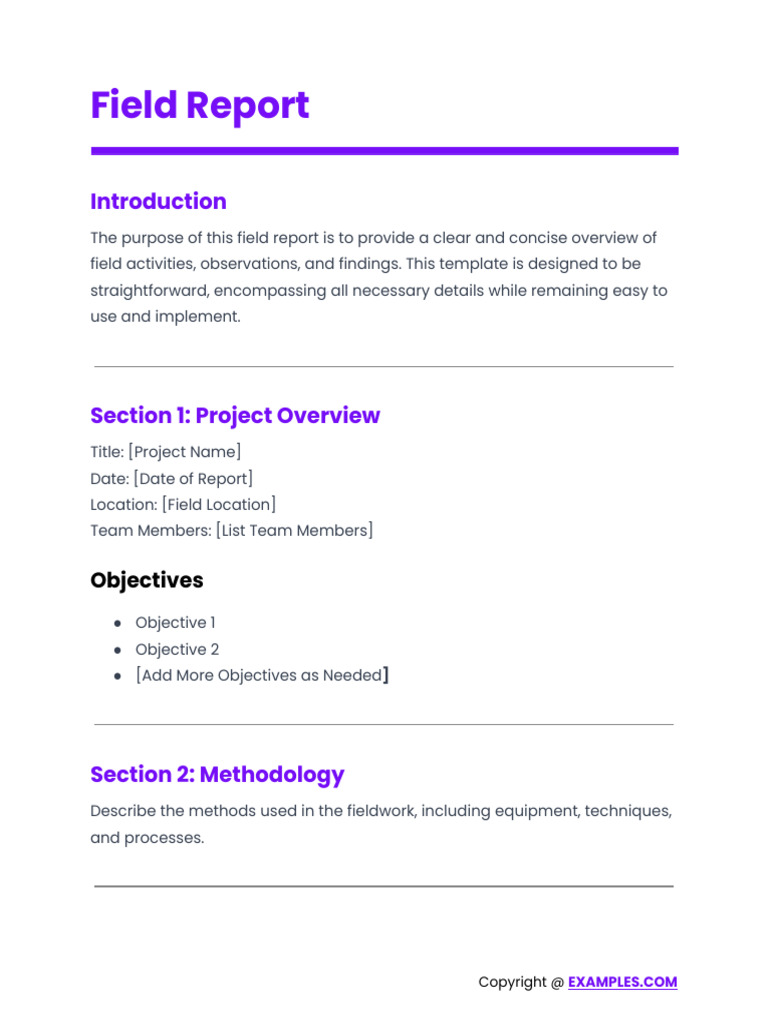 Field Report | PDF