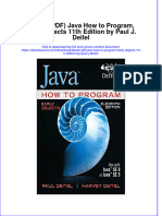 Java How To Program Early Objects 11Th Edition by Paul J Deitel Full Chapter