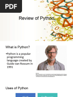 Review of Python