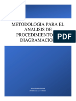 Metodologia para El Analisis de PROCEDIMIENTOS Y Diagramacion