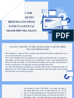 Các Yếu Tố Ảnh Hưởng Đến Quyết Định Mua Sản Phẩm Xanh Của Genz Tại Thành Phố Nha Trang