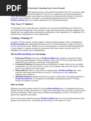 Curriculum Vitae Cee Download