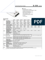 350W Single Output Switching Power Supply: Series