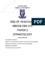 Apex Paper 2 Gynaecology Final Exam-1