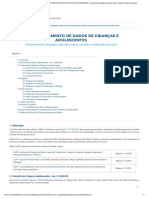 LGPD - Tratamento de Dados de Crianças E Adolescentes