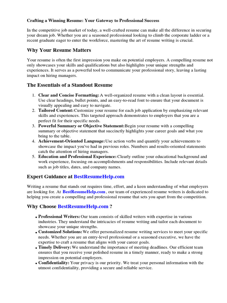 How To Write Up A Resume | PDF | Résumé