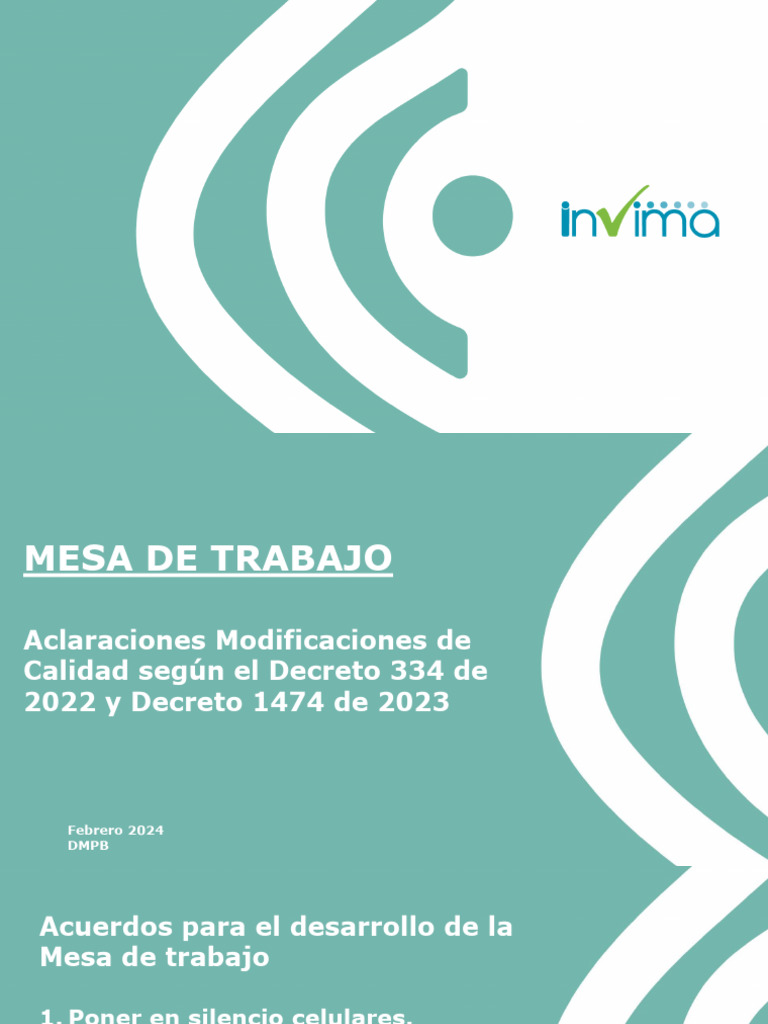 Modificaciones de Calidad: Decretos 334 y 1474 | PDF