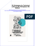 Strategies For Technical Communication in The Workplace 4Th Edition Full Chapter