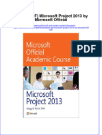 Microsoft Project 2013 by Microsoft Official Full Chapter