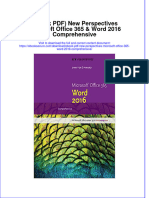 New Perspectives Microsoft Office 365 Word 2016 Comprehensive Full Chapter