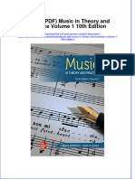 Music in Theory and Practice Volume 1 10Th Edition Full Chapter